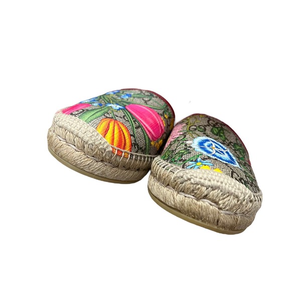 GUCCI GG SUPREME MONOGRAM FLORA ESPADRILLES COATED CANVAS - Picture 3 of 8